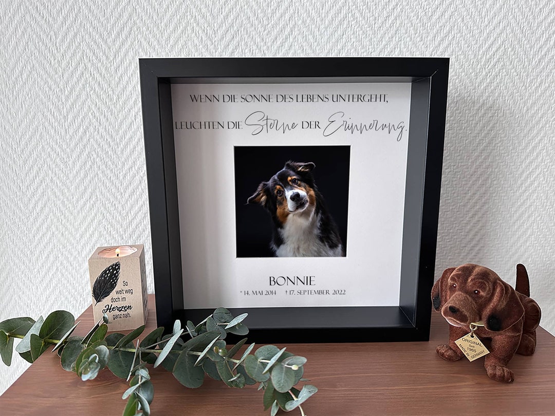 Bilderrahmen Trauer Hund Erinnerung Andenken Trost Etsy.de