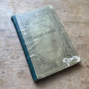 Antique French Julius Cesar (Caesar) Book / Dated 1884 / Shakespeare