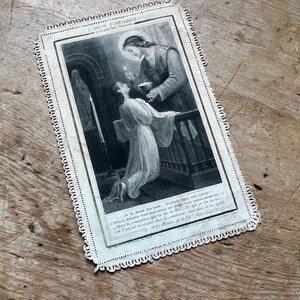 Antique French Catholic Prayer Card