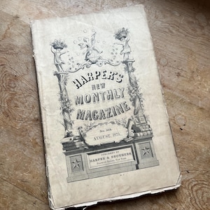 1875 Antique Harpers Monthly Magazine