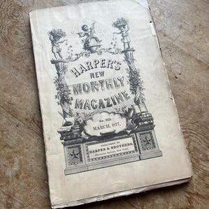 1877 Antique Harpers New Monthly Magazine