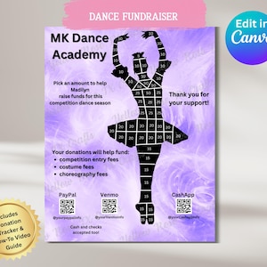 Help My Ballet Dancer Fundraiser - Help My Ballet Dancer Fundraiser Template - Ballet Fundraiser Flyer - Dance Fundraiser