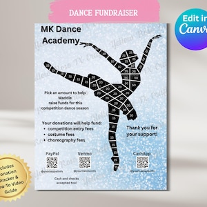 Help My Ballet Dancer Fundraiser - Help My Ballet Dancer Fundraiser Template - Help My Ballet Dancer Fundraiser Flyer - Dance Fundraiser