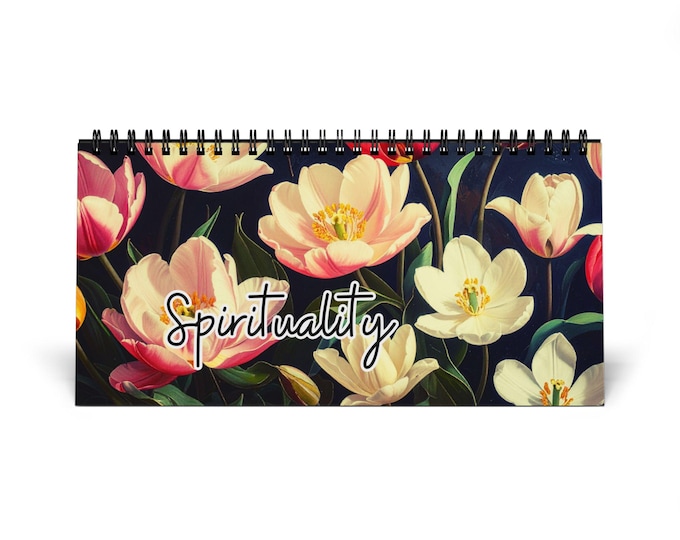 Spirituality Floral Art desktop calendar | 2026 grid