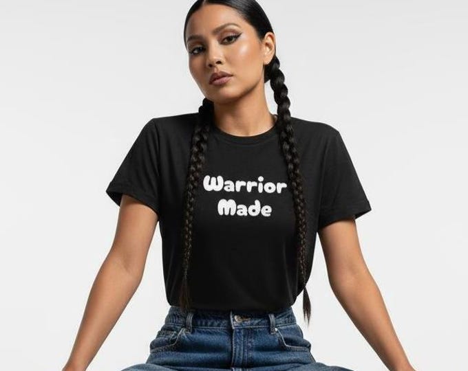 Warrior Made Black Tee, Unisex Jersey Short Sleeve