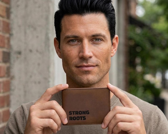 Strong Roots | Bi-Fold Wallet, Gift for him