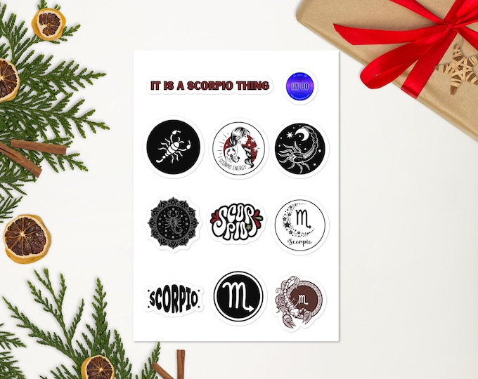 It is a Scorpio Thing Sticker sheet