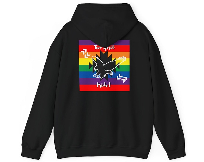 Two Spirit LGBTQIA+ Awareness Hoodie, Unity and Love Graphic Sweatshirt, Unisex Pride, Heavy Blend Pullover, Inclusive Gift, Sizes S–5XL