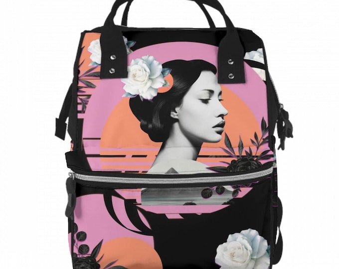 Multifunctional Mommy Diaper Bag Backpack – Large Capacity Waterproof Travel Baby Bag, Stylish Tote and Backpack for Moms & Dads