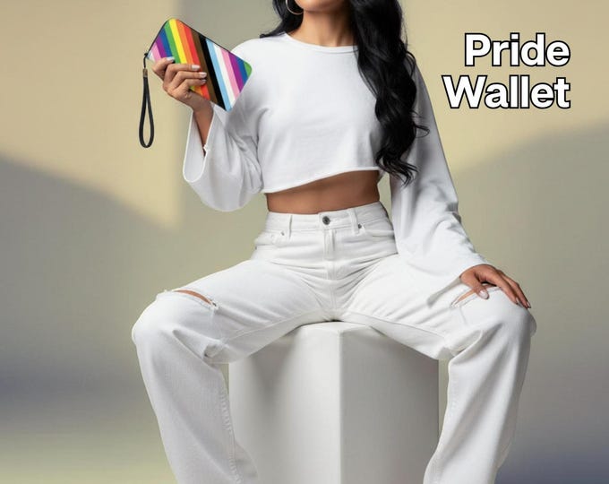 Pride Clutch Zipper Wallet Wristlet