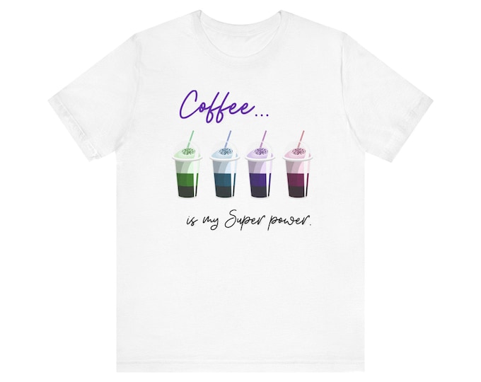 Frappuccino rainbow white/silver Unisex Jersey Short Sleeve Tee