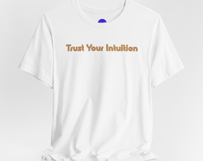 Trust Your Intuition text The Moon Tarot Tee | Inspirational TShirt