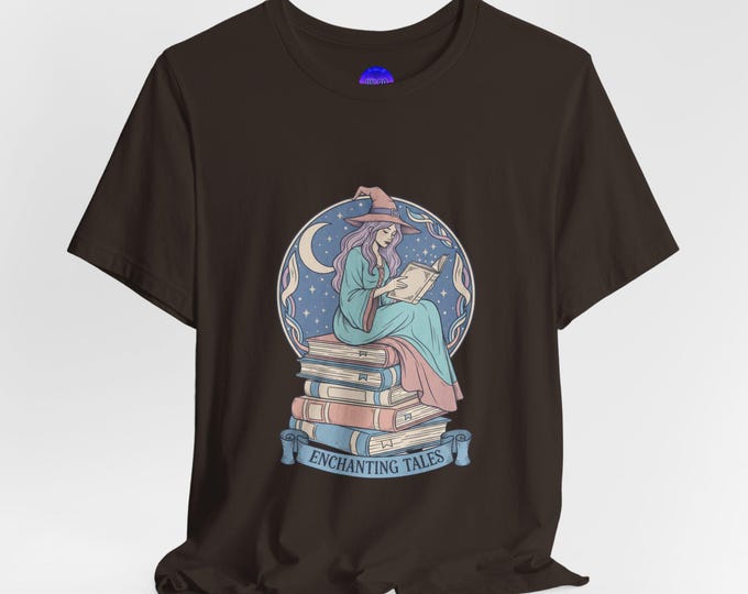 Enchanting Tales Tee • Cozy Reading Shirt for Book Lovers • Witchy Halloween Literary Tee