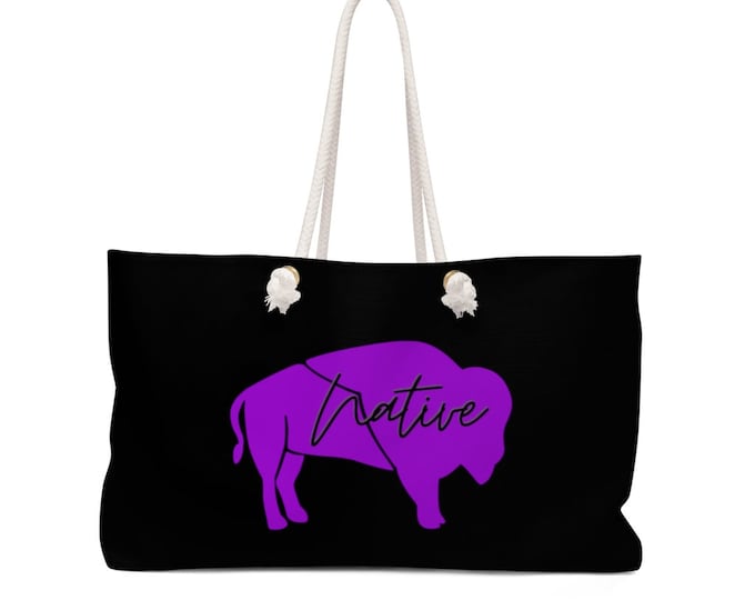 Native Bison Purple Weekender Bag