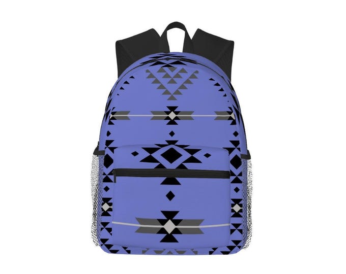 Mountain Glacier Oxford Backpack with Changeable Pocket Pattern