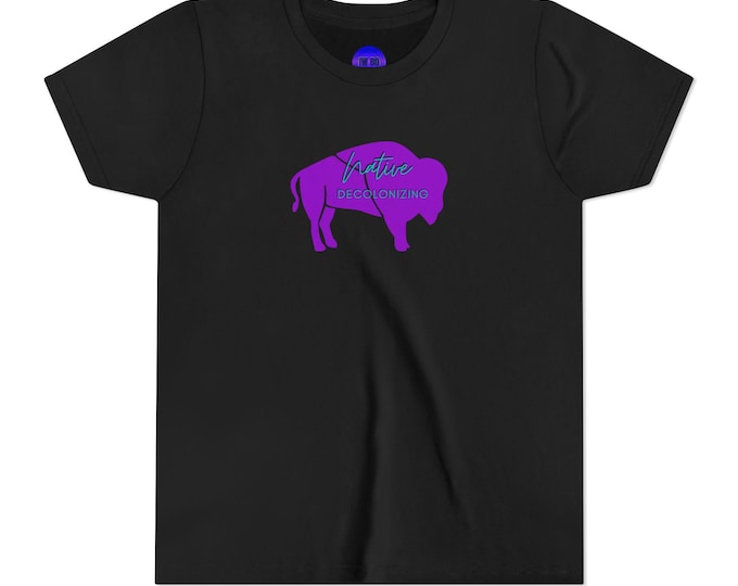 Native Bison Decolonizing Youth Short Sleeve Tee