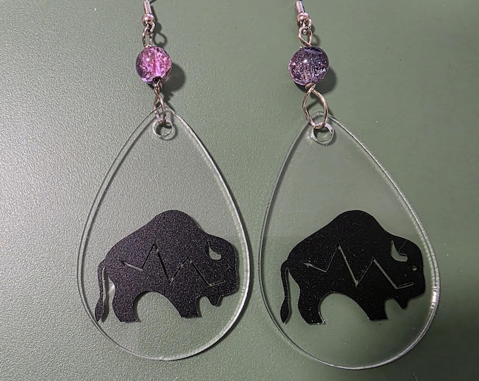 Innii aka Bison Earrings | Blackfeet & Comanche Artist designed