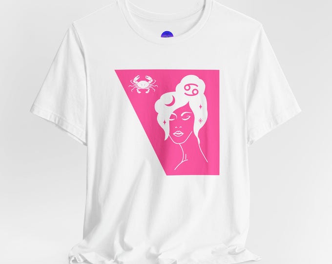 It's a Cancer Thing Pink Graphic Tee – Zodiac Sign Shirt, Unisex White or Black Tee, Astrology Gift, Birthday Shirt