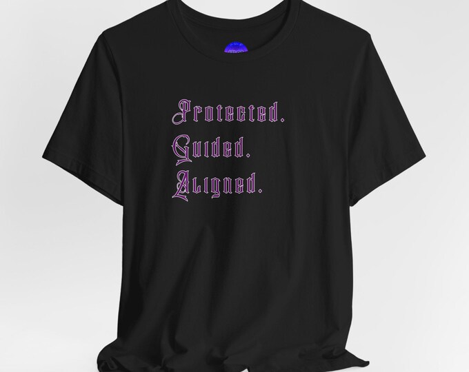 Protected. Guided. Aligned. Tarot T-Shirt | Spiritual Affirmation Tee
