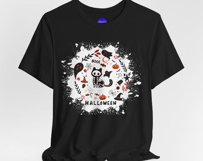 Halloween Graphic Tee, Spooky Shirt, Unisex Halloween T-Shirt, Party Wear, Fall Apparel, Cute Halloween Costume