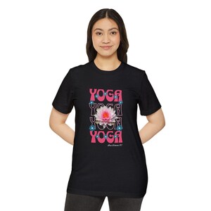 Eco-Friendly Yoga T-Shirt, Organic Cotton Tee for Yogis, Mindfulness Clothing, Gift for Yoga Lovers, Sustainable Fashion