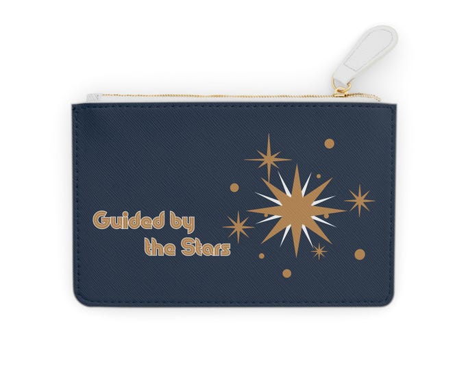 Guided by the Stars The Star Tarot Mini Clutch Bag | Celestial Starburst Design