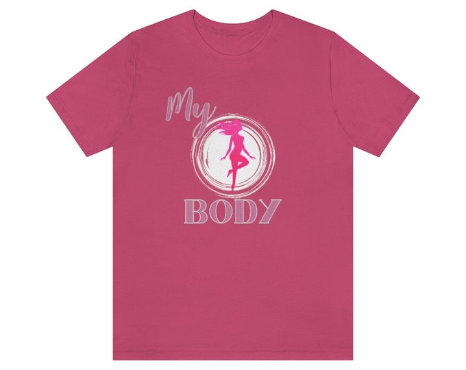 My Body My Choice Womens Rights Awareness Berry Unisex Short Sleeve Tee