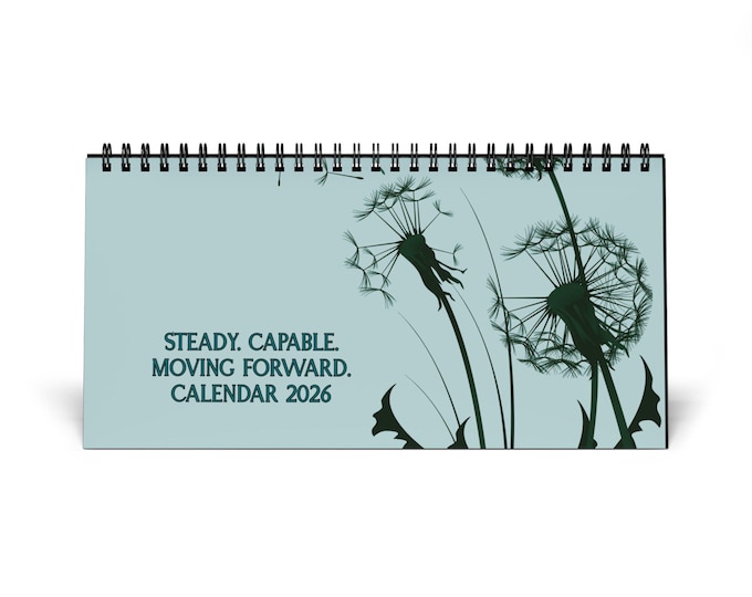 Single Mom Strength Botanical | Monthly Affirmations for Resilient Mothers 2026 Desk Calendar