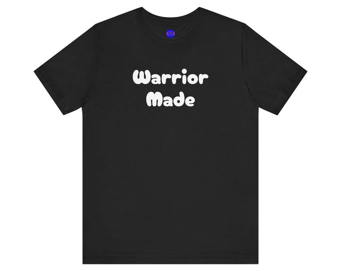 Warrior Made Black Tee, Unisex Jersey Short Sleeve