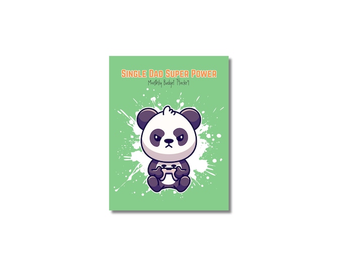 Single Dad Gamer Success Kit | Daily Journal & Planner | Printable PDF Gaming Aesthetic, Self-Care + Budget Tracker for Dads