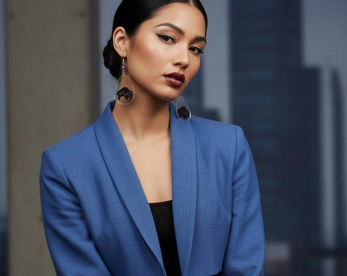 Innii aka Bison Earrings | Blackfeet & Comanche Artist designed