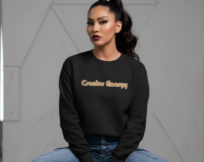 Creator Energy text The Magician Tarot sweatshirt | Retro bubble crewneck