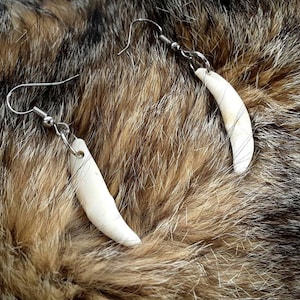 Coyote Canine Earrings