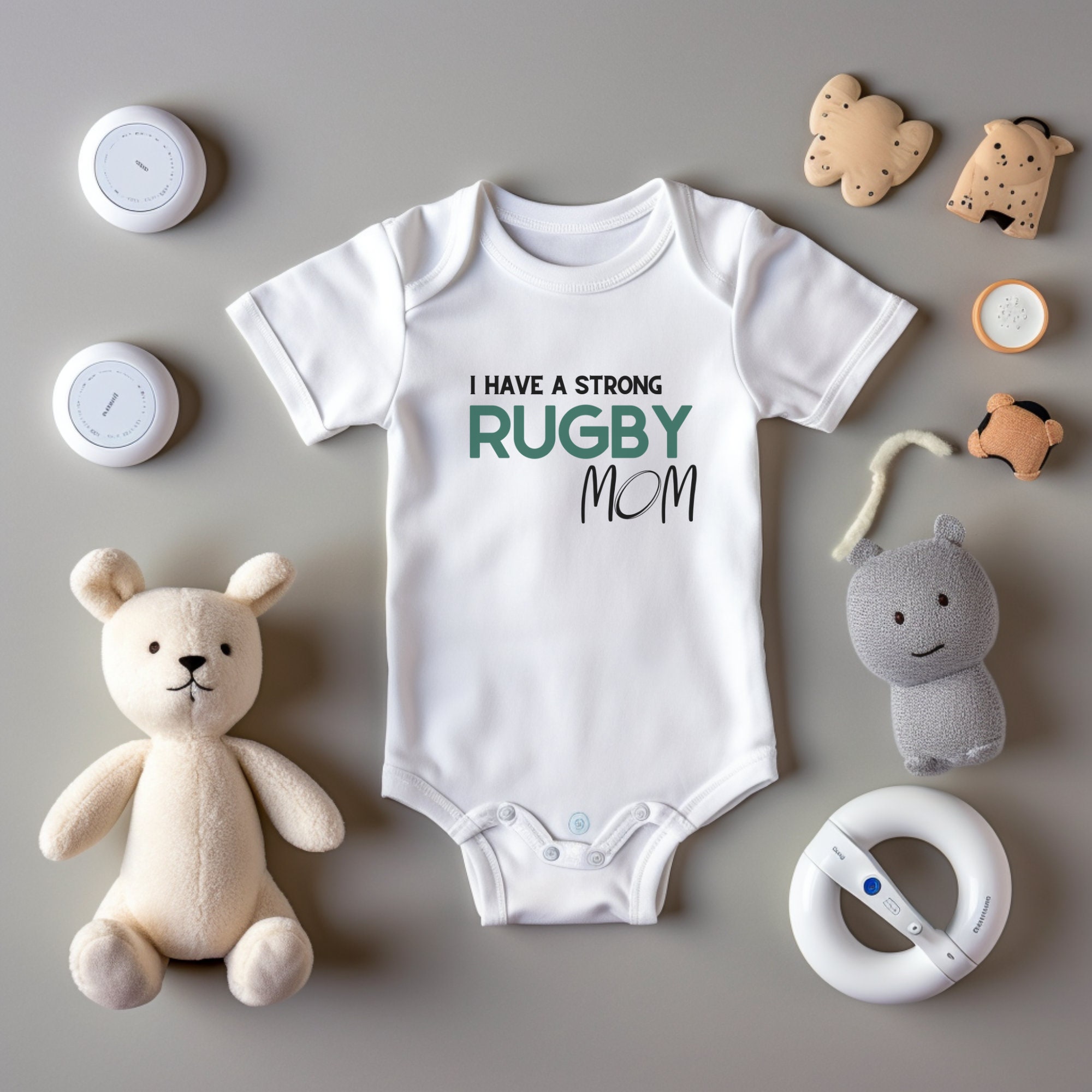 STERKE RUGBY MOM Baby Romper Rugby Baby Sleeper Rugby Mom Cadeau