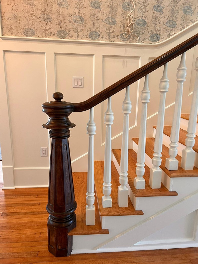 Octagonal Newel Post Newel Caps Stairs Custom Stairs Parts Etsy UK