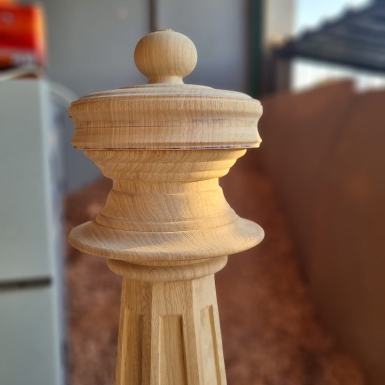 Octagonal Newel Post Newel Caps Stairs Custom Stairs Parts Etsy