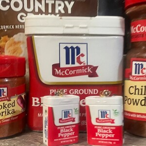 McCormick mini pepper shaker earrings
