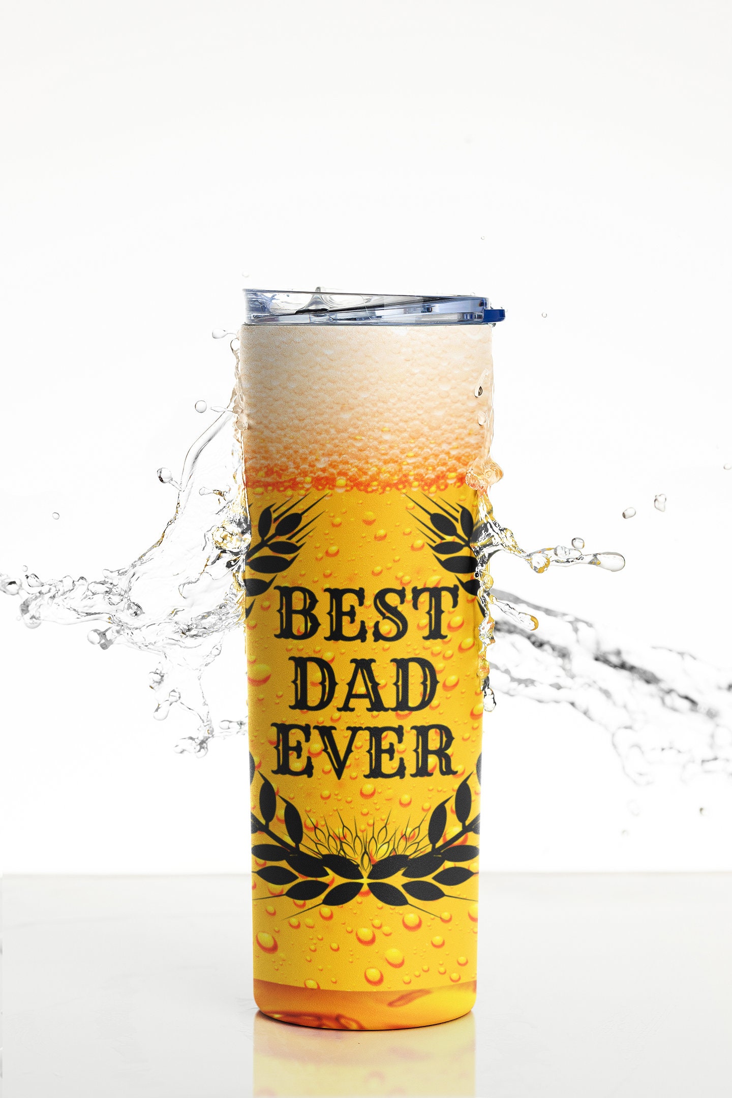 Beer Glass Tumbler Beer Lover Sublimation, Dad Tumbler 20 oz Skinny Tu –  Edible Prints On Cake (EPoC)