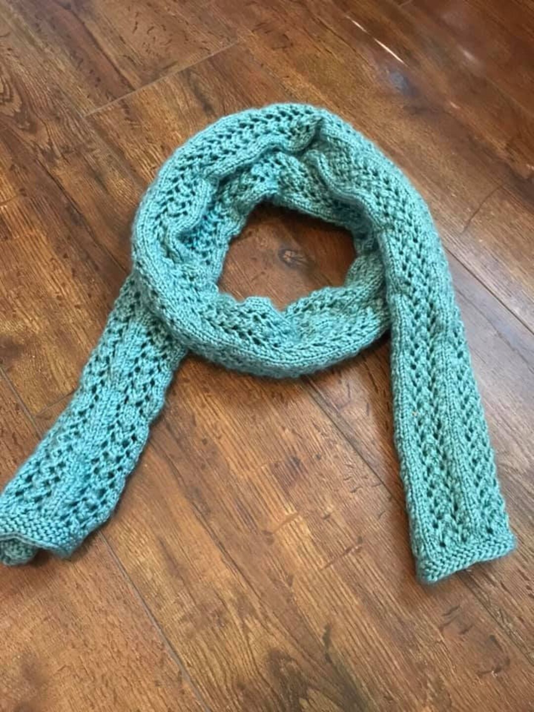 Blue Hand Knit Scarf for Women - Soft, Cozy, Warm Scarf for Fall and ...