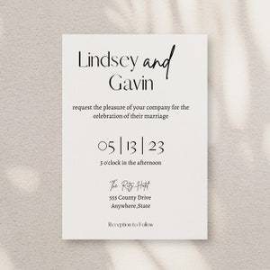 Minimalistic Wedding Invitations Envelopes image 1