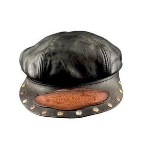 Vintage Harley Davidson Leather Cap, Biker Hat - Etsy Canada