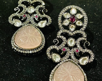 Polki AD Kundan Earrings