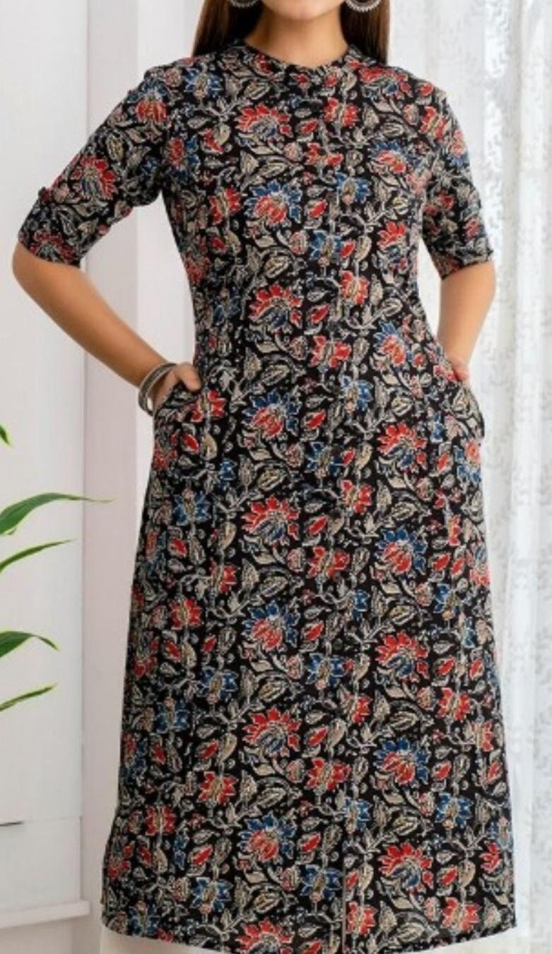 Kalamkari Golden Print Kurtis Online Shopping for Women at Low Prices