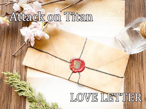 AOT Anime Character Love Letter