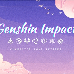 Carta de amor de Genshin Impact hecha a mano
