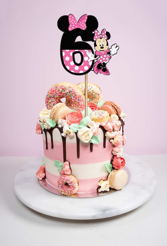 Birthday Minnie Mouse Svg, Cupcake Toppers, Cupcake Pick