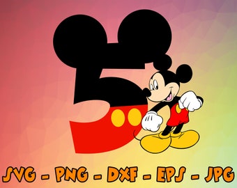 Portrait pour fête d'anniversaire Mickey Mouse Forever, paq. 5