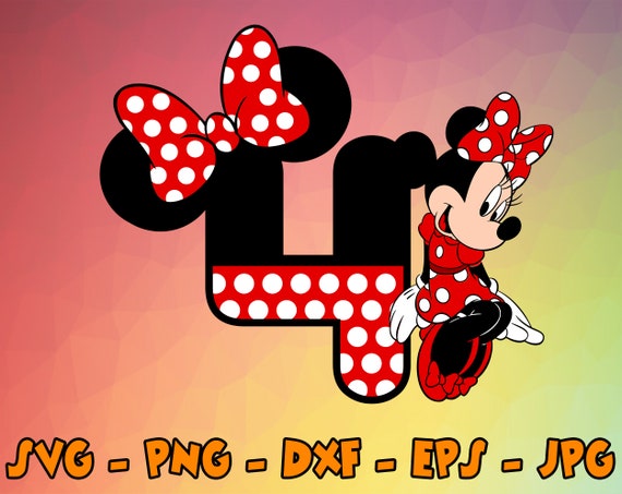 Birthday Minnie Mouse Svg, Cupcake Toppers, Cupcake Pick