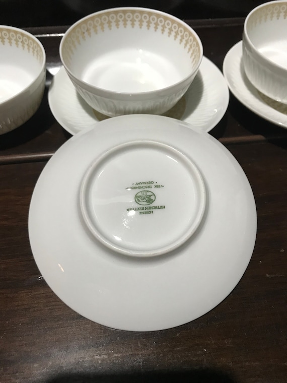 Lorenz Hutschenreuther Tirschenreuth Germany Set of 4 Saucers and