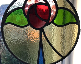 Antique Stained Glass Window Etsy